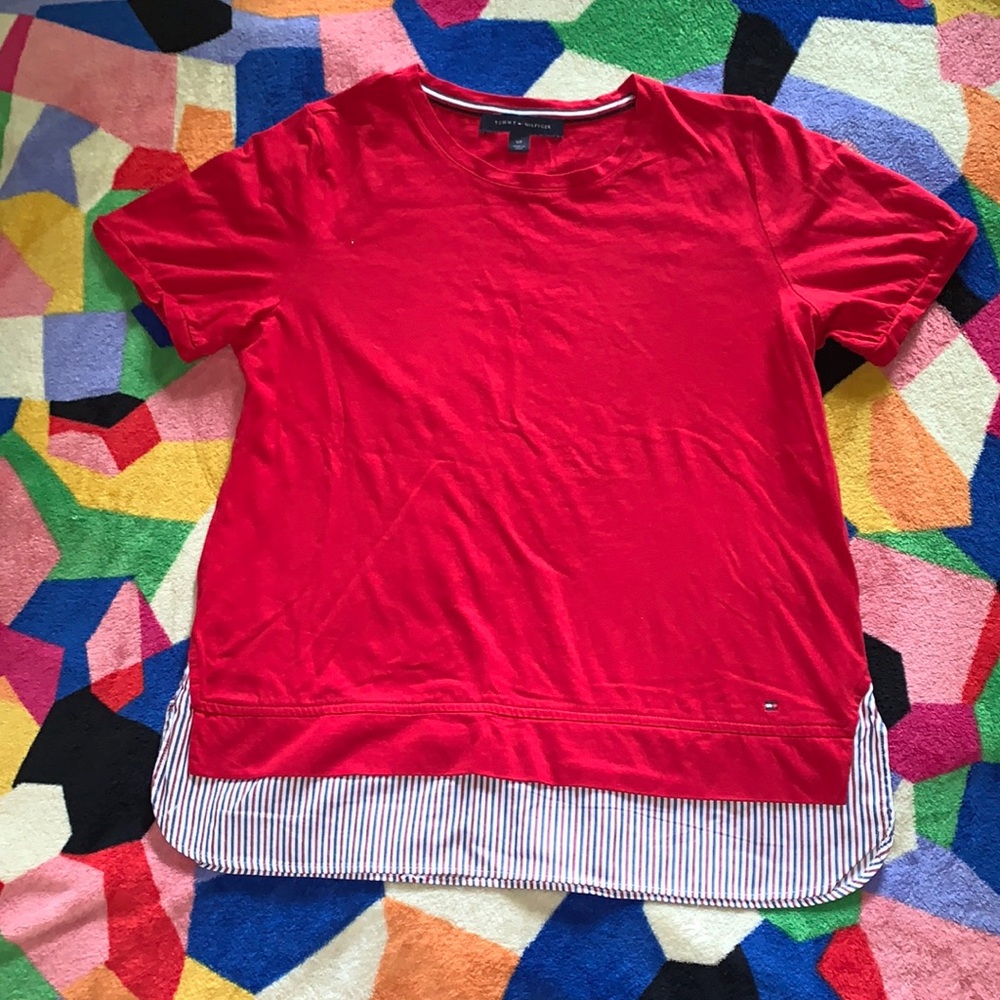 Tommy Hilfiger Mixed Media Top